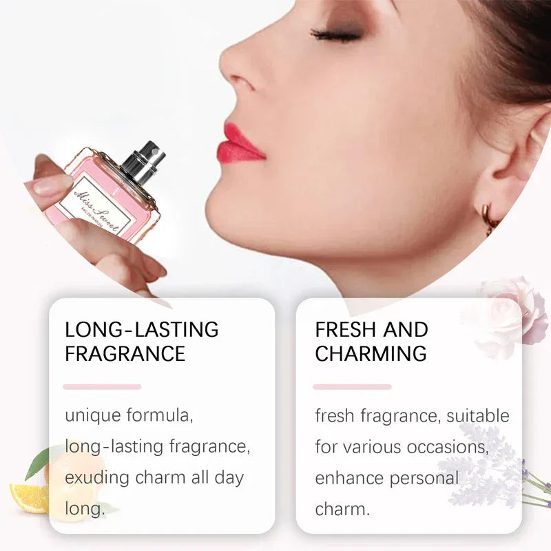 Miss Sweetheart Women's Perfume Pheromone 50ml Lingers On 24-48 Hours Light Floral Notes Originales Daily Dating Luxlife Brands