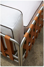 Outdoor stainless steel sofa rattan courtyard villa rain and sun coffee table combination Luxlife Brands