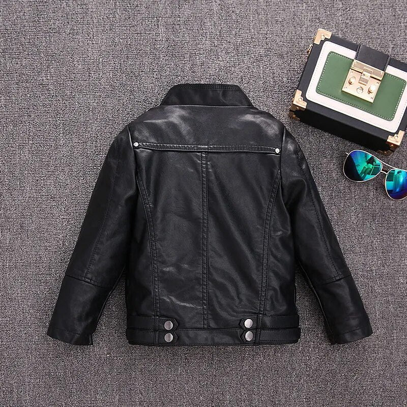 Girls Faux Leather Fall Jacket LUXLIFE BRANDS