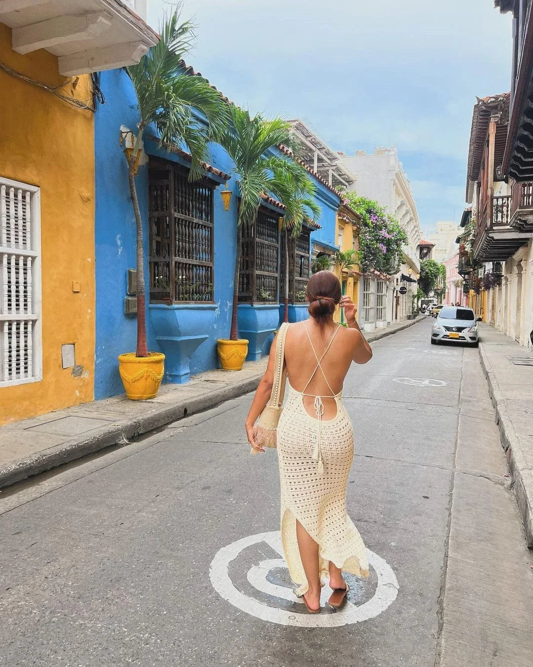 Sexy Knit Cut Out Tassel Spaghetti Strap Bodycon Beach Maxi Dress Summer Women's Holiday Club Party Outfit Swimsuit Cover Up K10 Luxlife Brands