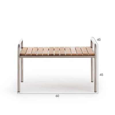 Outdoor stainless steel sofa rattan courtyard villa rain and sun coffee table combination