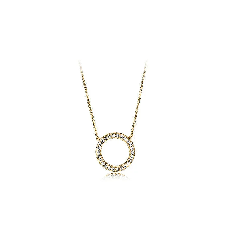 Friendship 925 Sterling Silver Zircon Necklace LUXLIFE BRANDS