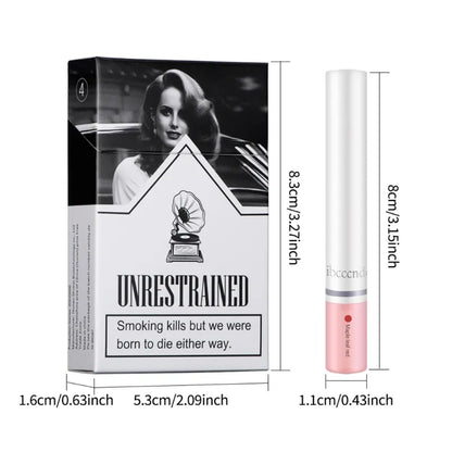E74C 4PCS/Set Cigarette Lipstick  Matte Long Lasting Waterproof Lip Stick Non-Stick Cup Waterproof Lips Makeup LUXLIFE BRANDS