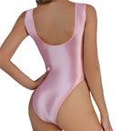 Summer Sleeveless High Cut Sexy Bodysuit Women Sexy Backless One-piece Rompers Female Tank Tops Bodysuit Stretch Bikini Swimwear Luxlife Brands