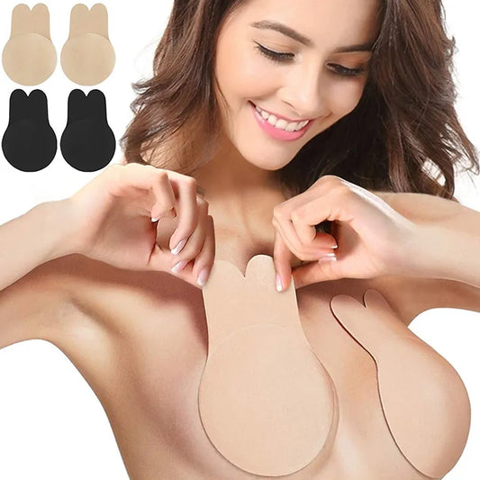 Backless Strapless Invisible Push Up Bras For Women Adhesive Wireless Bralette Silicone Breast Lift Up Sticky Bra Lingerie LUXLIFE BRANDS