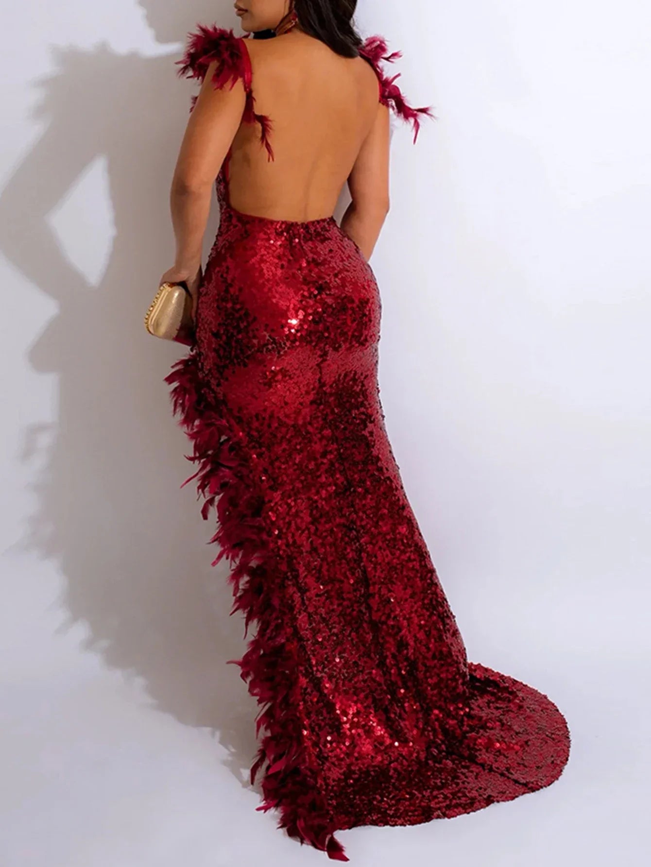 Sequin Maxi Bodycon Birthday Party Dress
