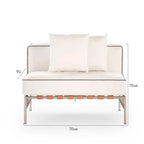 Outdoor stainless steel sofa rattan courtyard villa rain and sun coffee table combination Luxlife Brands