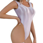 Summer Sleeveless High Cut Sexy Bodysuit Women Sexy Backless One-piece Rompers Female Tank Tops Bodysuit Stretch Bikini Swimwear Luxlife Brands