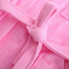 Women 100% Cotton Terry Bath Robe Plus Size Suck Water Towel Bathrobe Kimono Dressing Gown Winter Summer Men Waffle Sleepwear LUXLIFE BRANDS