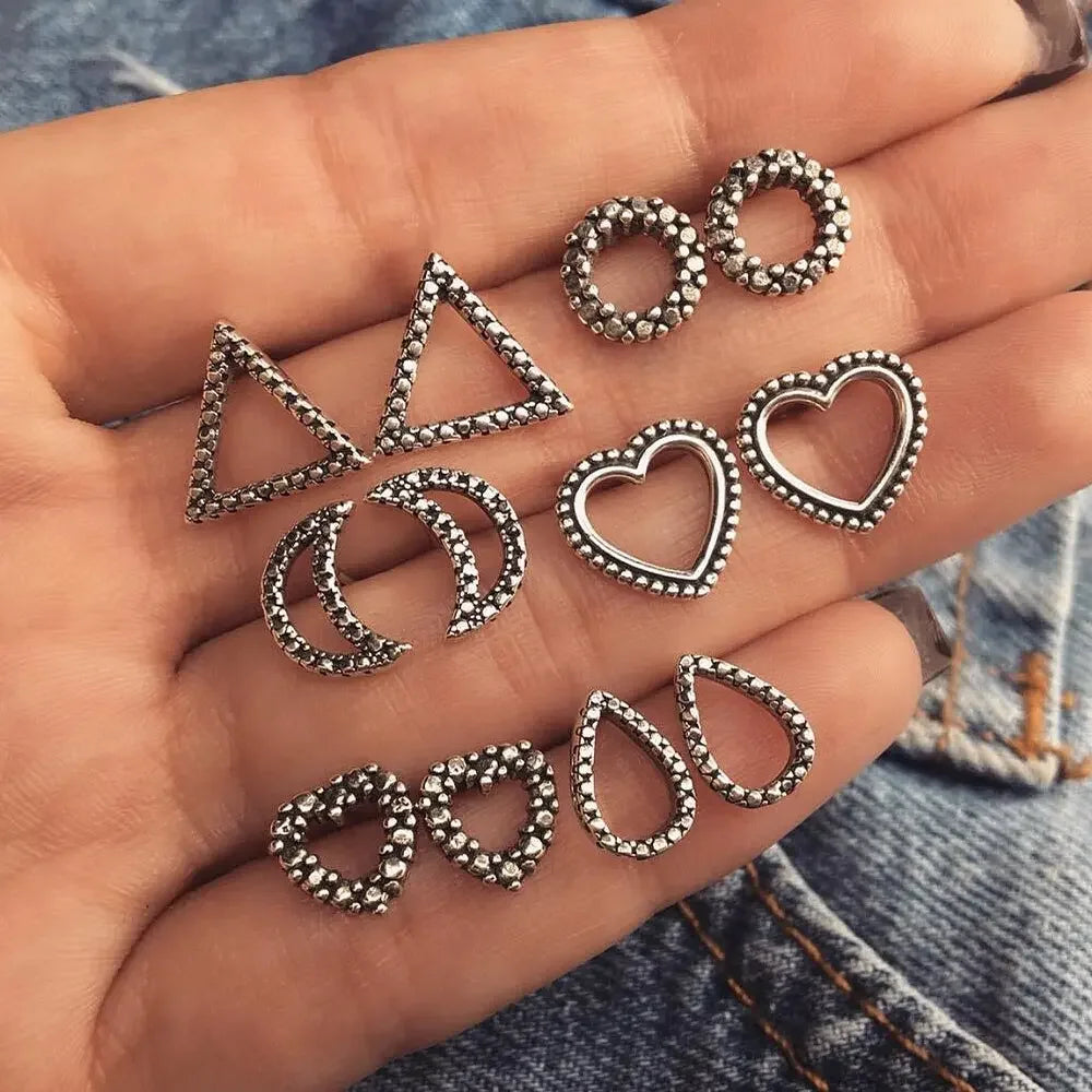 Bohemia Shell Starfish Dangle Earring set For Women Summer Beach Pearl Conch Drop Geometric Earring Girls Fashion Jewelry