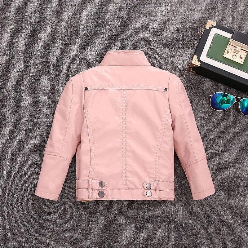 Girls Faux Leather Fall Jacket LUXLIFE BRANDS