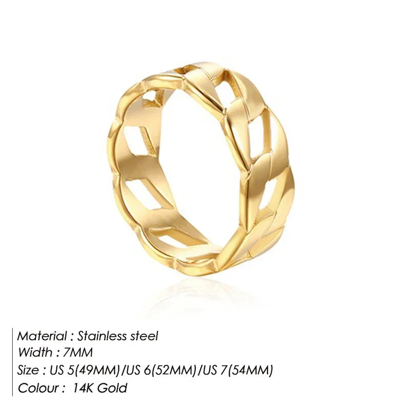 Fashion Ring 316L Stainless Steel Ring Anillo Ringen Mujer Women Rings Bague Couple Matching Jewlery Fashion Gifts Do not fade Luxlife Brands