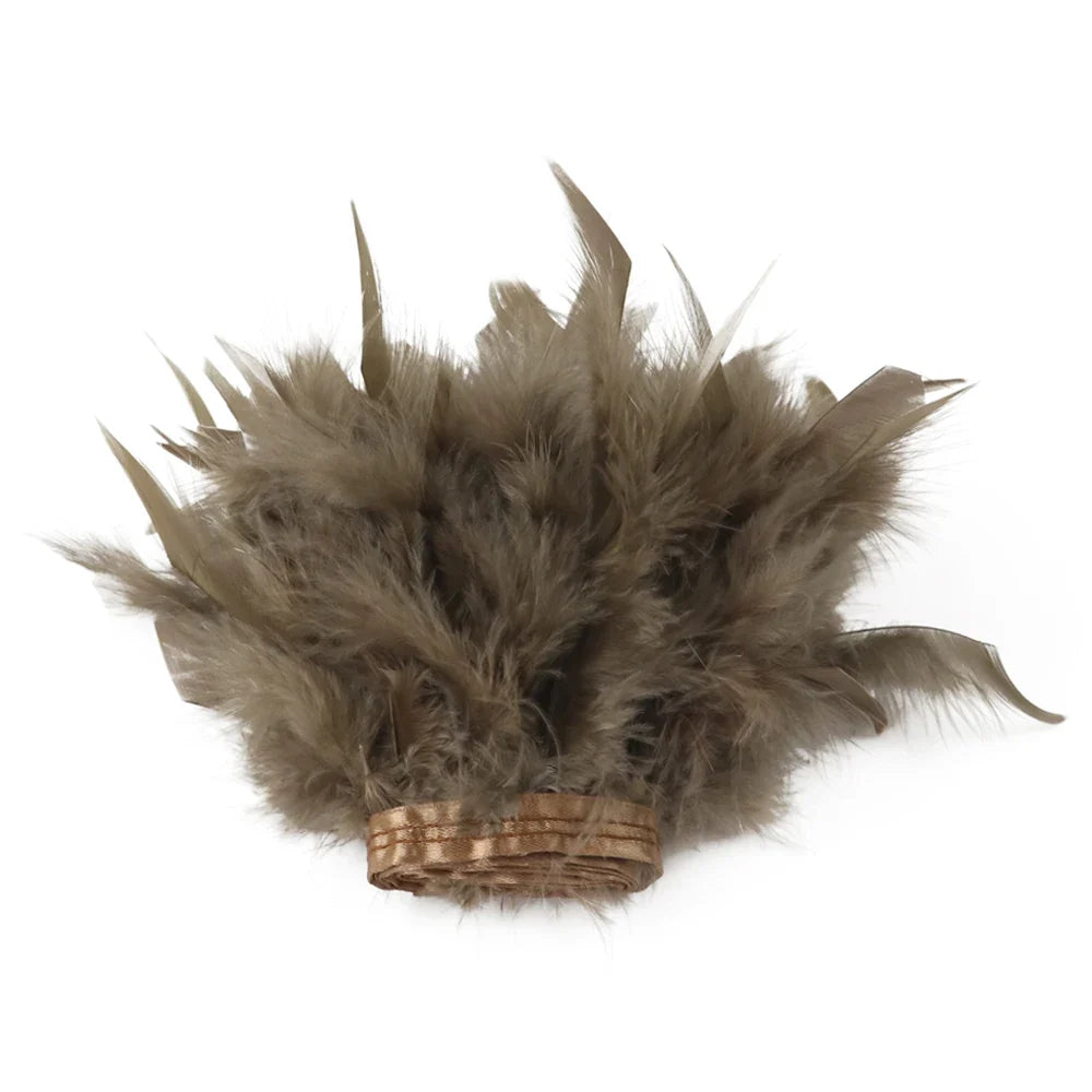 Multicolor Turkey Feather Trim Fringe Fluffy Ribbon