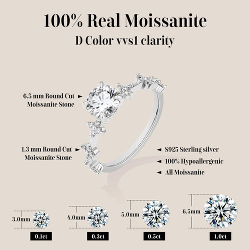 ATTAGEMS New Moissanite Ring for Women Four claws s925 Silver Rings Yellow Gold Plated Classic Anniversary Jewelry Free Shipping Luxlife Brands