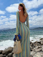 The Vacation Crush Flare Sleeve Maxi Dress Luxlife Brands