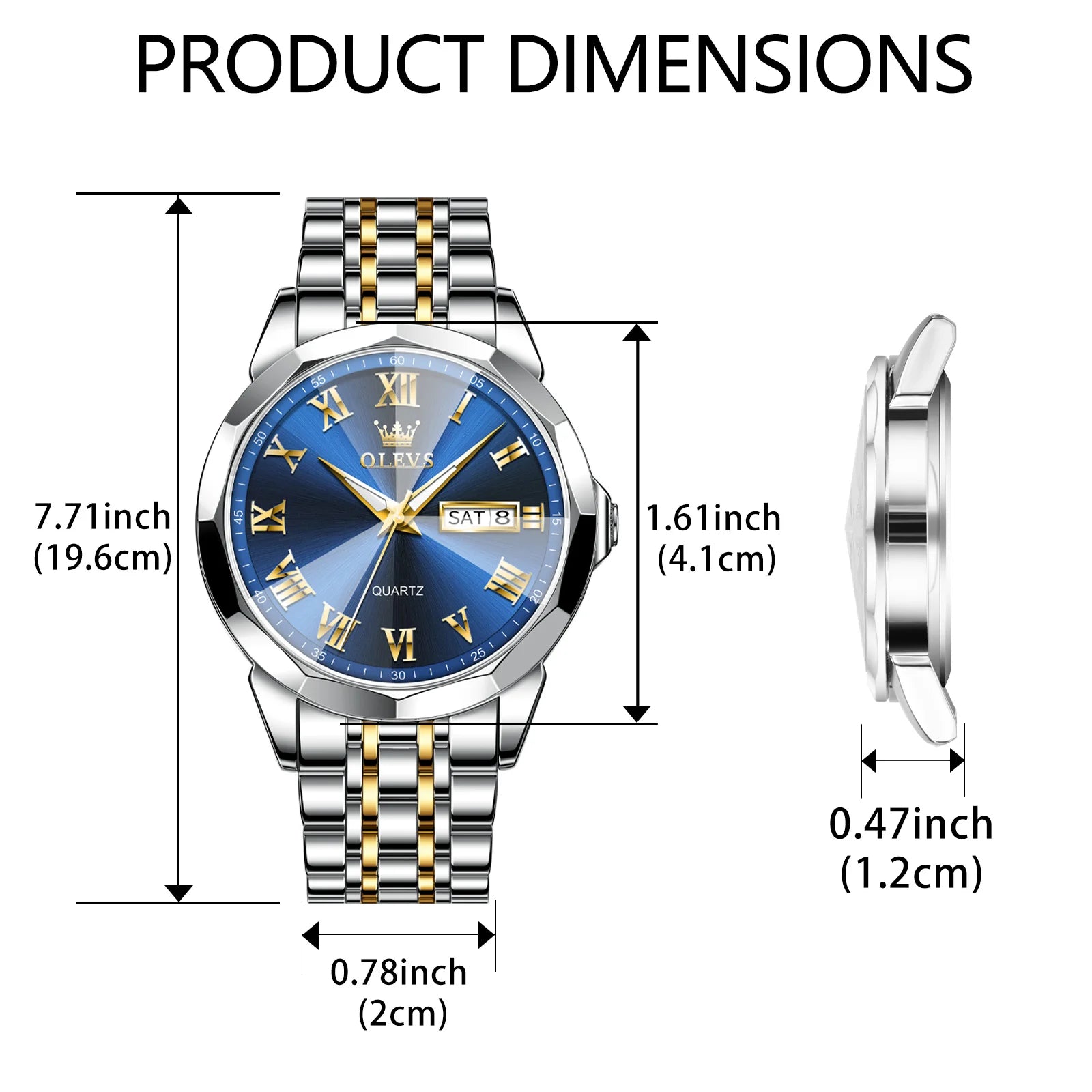 Luxury Waterproof Stainless Steel Watch LUXLIFE BRANDS