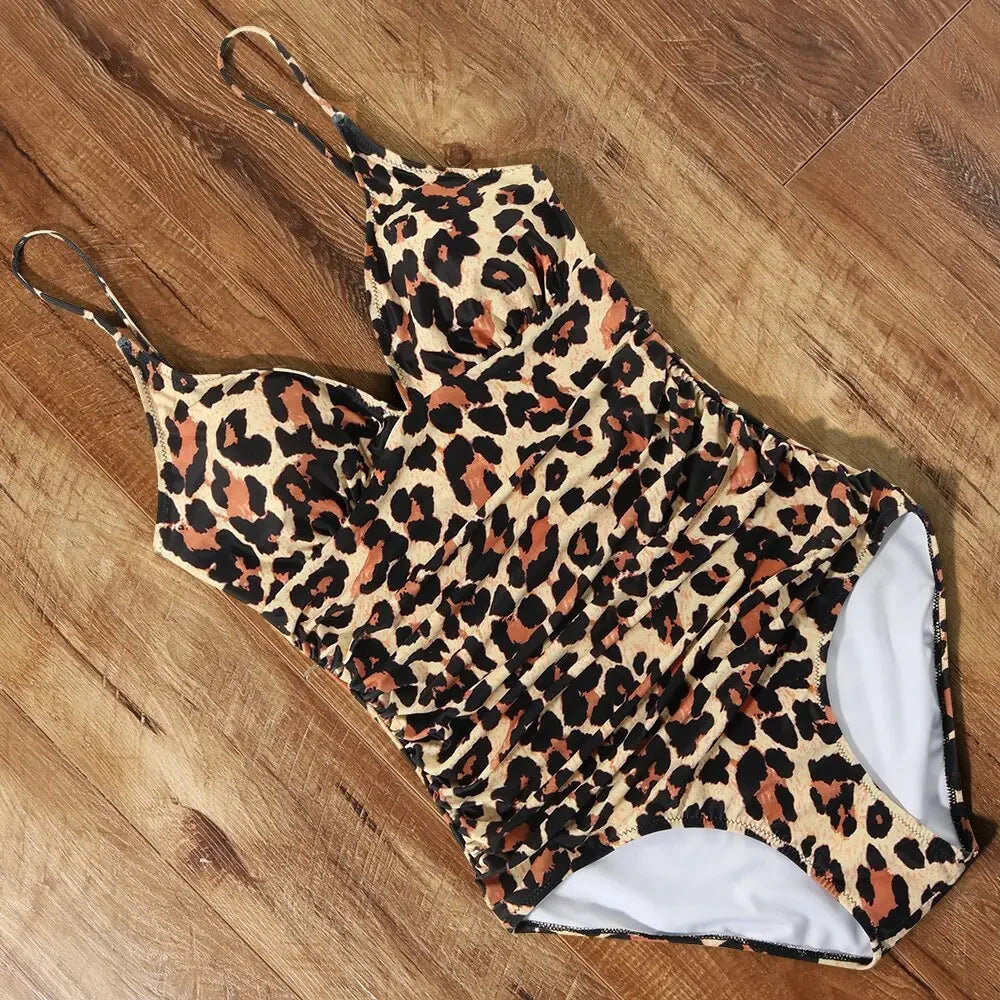 RXRXCOCO Women's Swimsuit One Piece Push Up Swimwear Women Neck Hanging Backless Sexy Bathing Suit Black Blue Beachwear Swimsuit