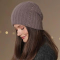 New Women Winter Hat Fashion Decorate Beanie Hat Warm Winter Cap For Female Casual Streetwear Knitted Hat Luxlife Brands