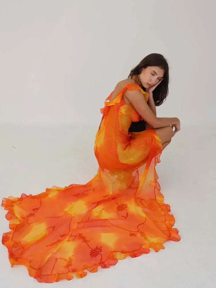 Jojo High Slit Maxi Dress LUXLIFE BRANDS