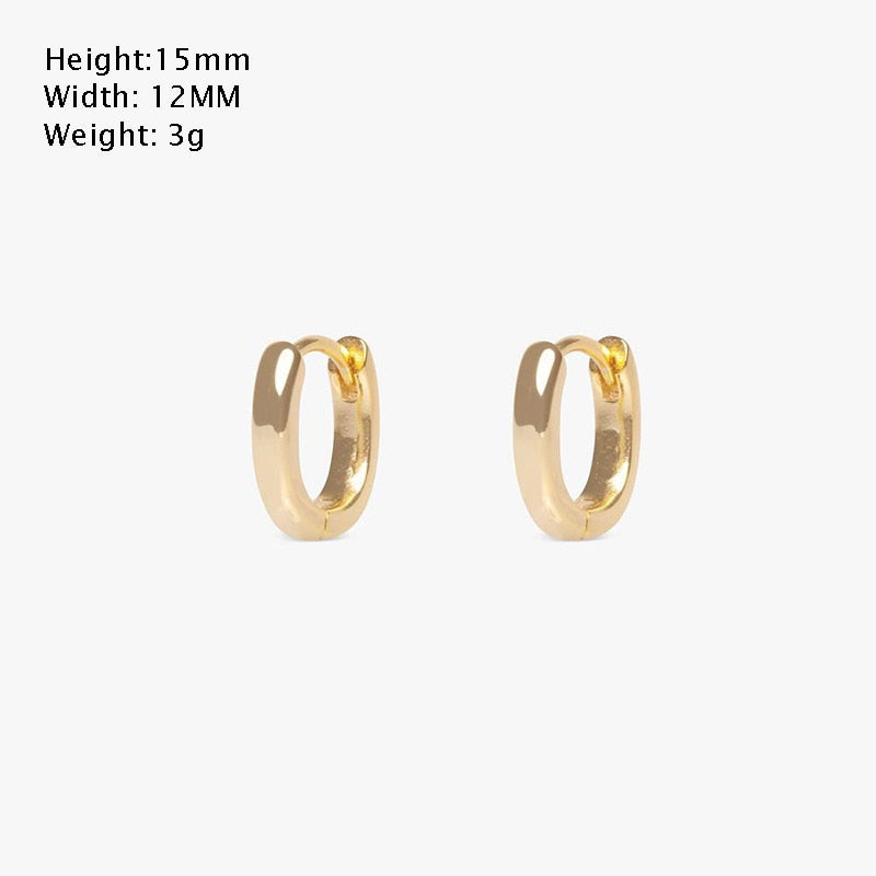SIPENGJEL Vintage Stainless steel Square Circle Hoop Earrings for Women Hollow Geometric Ear Buckle Earrings Wedding Jewelry