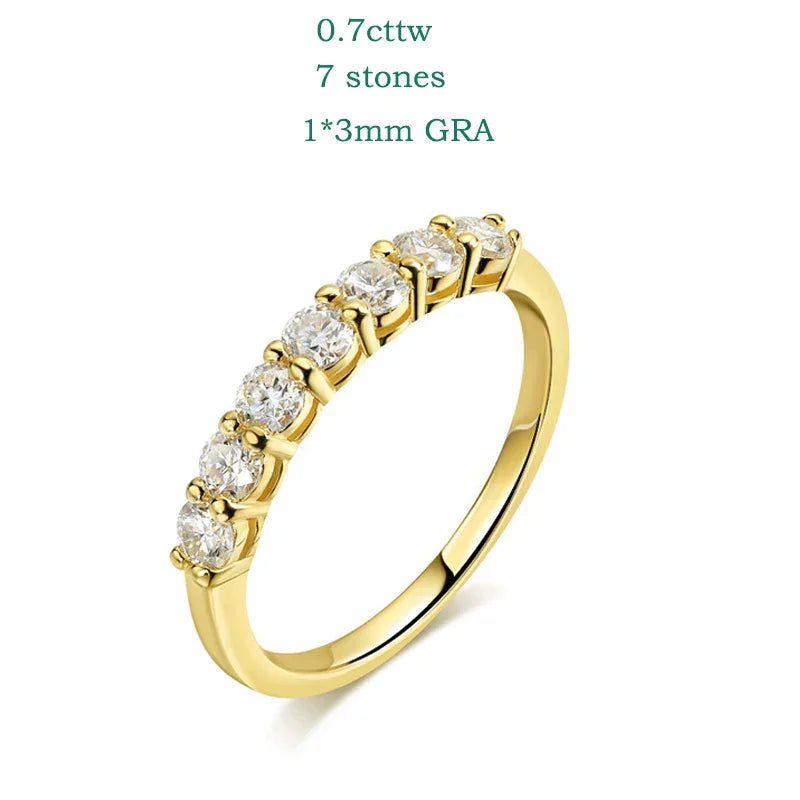 Love 0.7CT 3mm Moissanite Ring S925 Silver Luxlife Brands