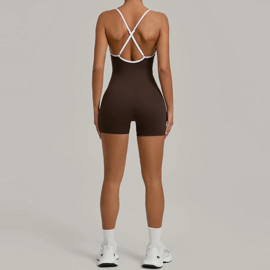 Workout Jumpsuit Sports Overalls Women Rompers Gym Clothing Running Bodysuits Fitness Suits Gym Tracksuit Sportswear Yoga Set