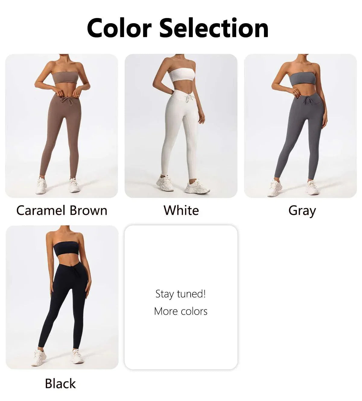 Ctenkevet Women Strapless Bra Suits Gym Workout Yoga Outfit Female Fitness Crop Top Outdoors Activewear Women Underwear Set