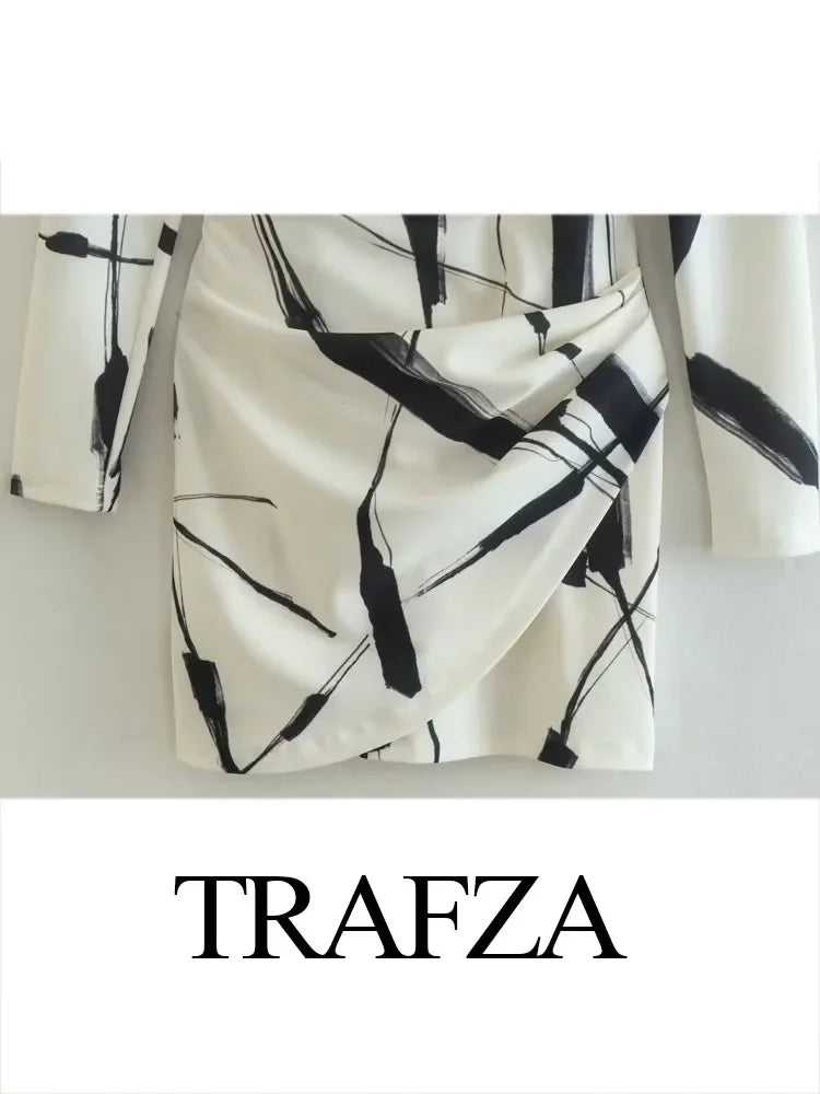 Grenwich Vintage Fashion Wrap Mini Dress LUXLIFE BRANDS