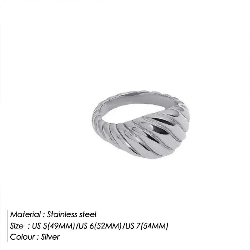 Fashion Ring 316L Stainless Steel Ring Anillo Ringen Mujer Women Rings Bague Couple Matching Jewlery Fashion Gifts Do not fade Luxlife Brands