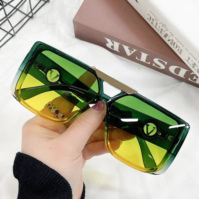 Luxury Fashion Women Sunglasses Glamour Brand Square Designer Men Glasses Stylish Runway Vintage Shades UV400 LUXLIFE BRANDS
