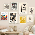 1PC Paul Klee Abstract Painting Artwork Poster Paper Print Home Living Room Bedroom Entrance Bar Restaurant Cafe Art Painting Luxlife Brands