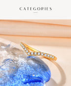 ATTAGEMS Moissanite Diamond Rings Jewelry Women Engagement Ring 925 Sterling Silver Jewelry Wedding Moissanite Band Ring Luxlife Brands