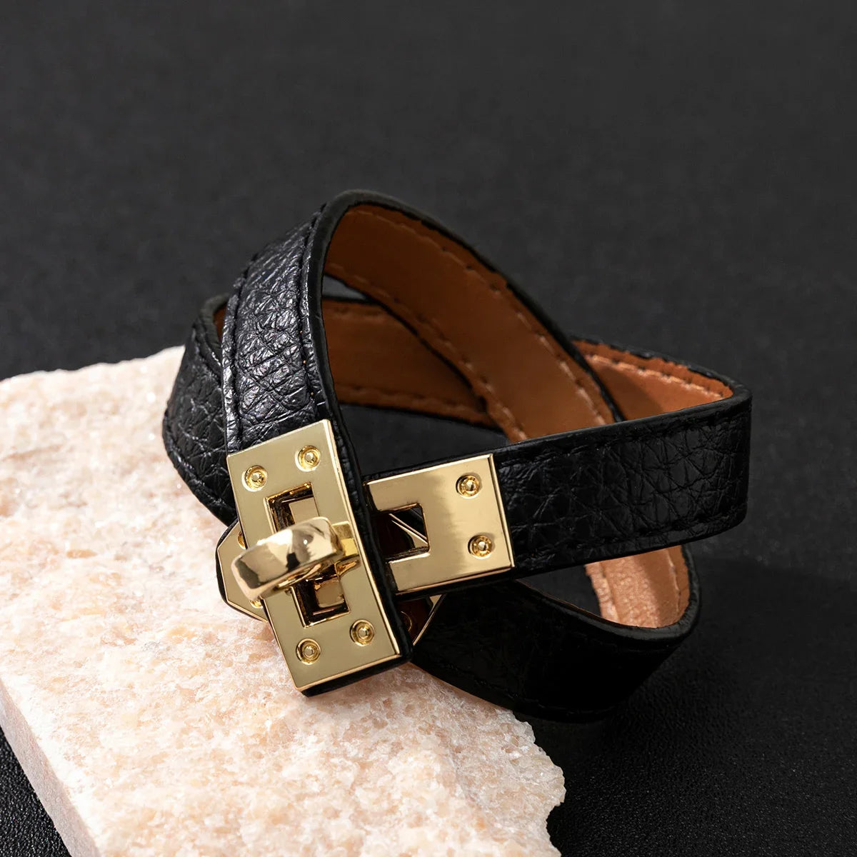 Luxury Faux Leather Wrap Bracelet LUXLIFE BRANDS