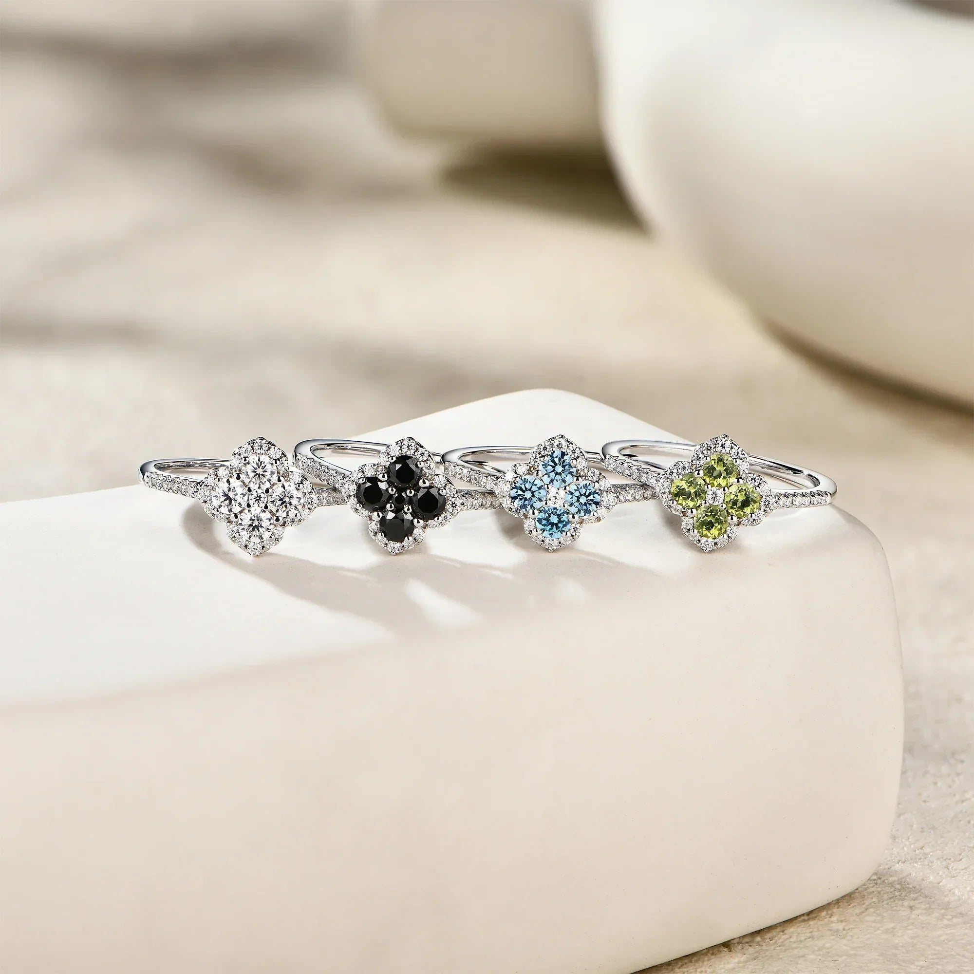 DVVS1 Color 100% S925 Sterling Silver Engagement Ring