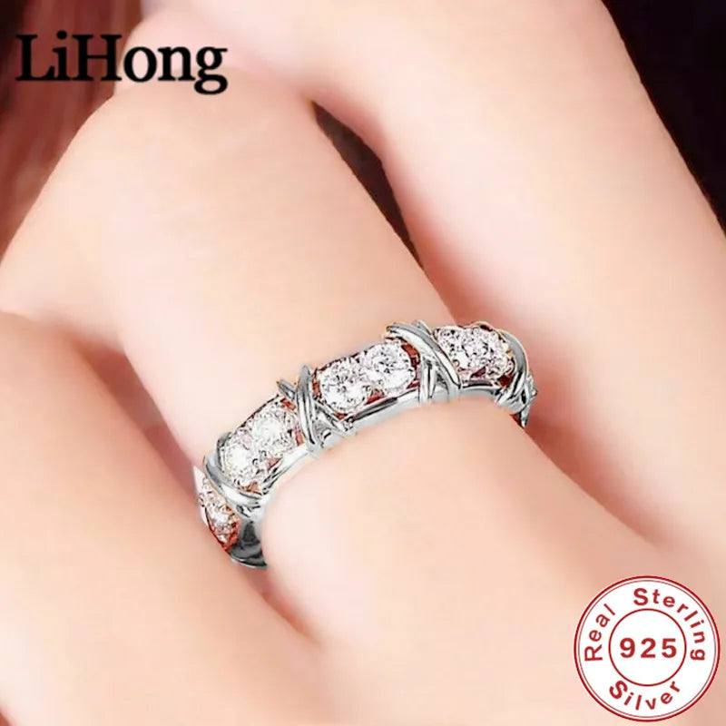 LUX 925 Sterling Silver Aaa Zircon Crystal Ring LUXLIFE BRANDS
