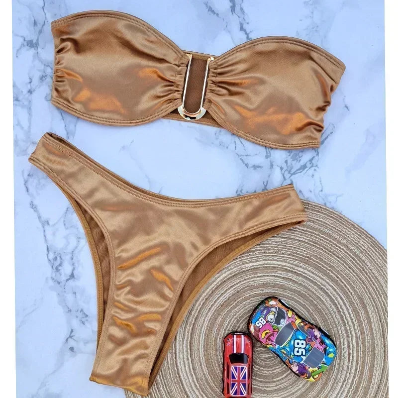 Women’s Bandeau Push Up Bikini Luxlife Brands