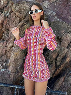 The Vacation Crush Flare Sleeve Maxi Dress Luxlife Brands
