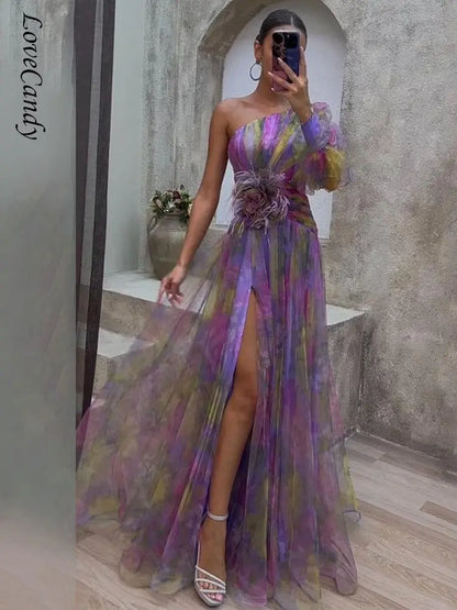 Women’s Split Maxi Dress LUXLIFE BRANDS