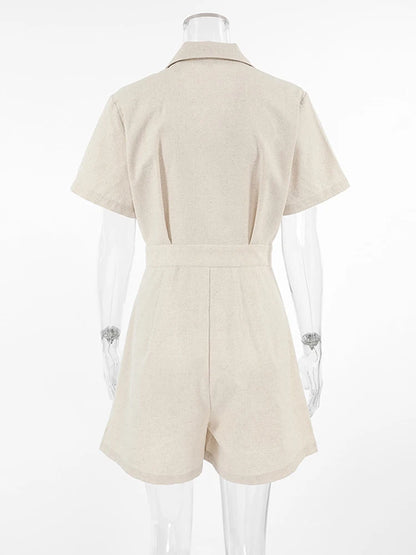 Office Linen Jumpsuit