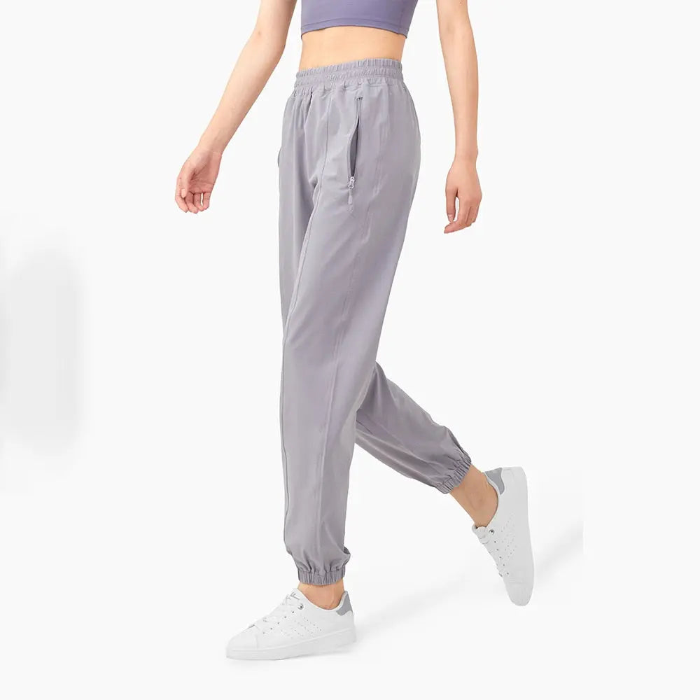 2023 Female Yoga Training Pants Sports Trousers Exercise Fitness High Waist Drawstring Running Jogging Pants Workout Yoga Pants
