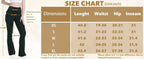 Women's Flare Leggings with Pockets High Waisted Butt Lifting No Front Seam Tummy Control Bootcut Yoga Pants for Women Luxlife Brands
