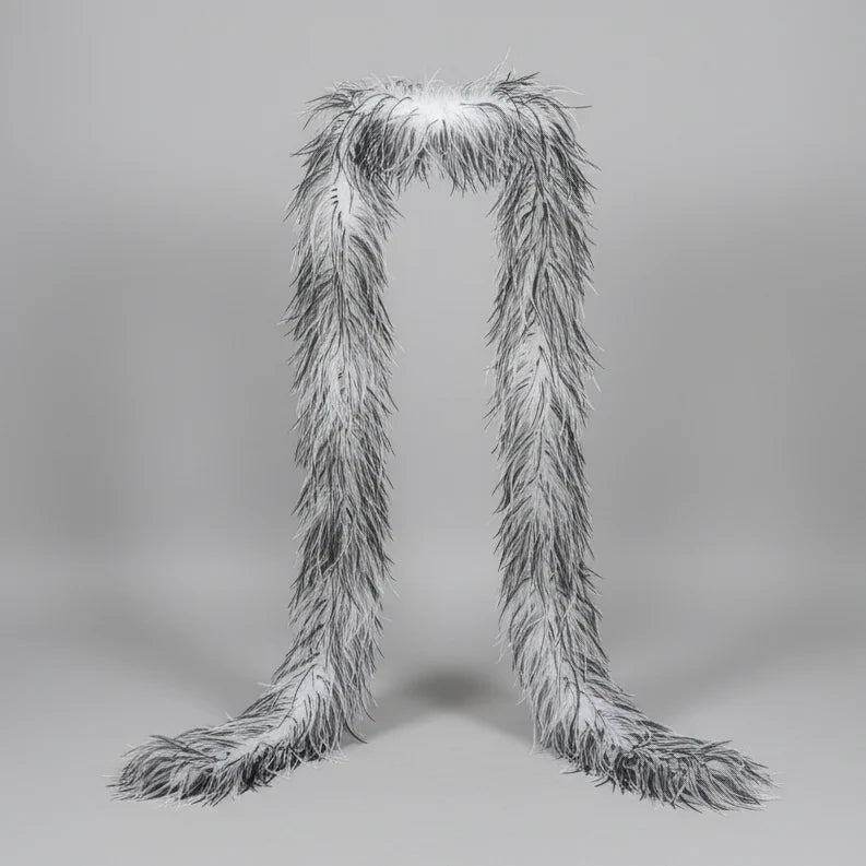 Mixed Color Ostrich Feather Boa & Shawl (2 Meters)