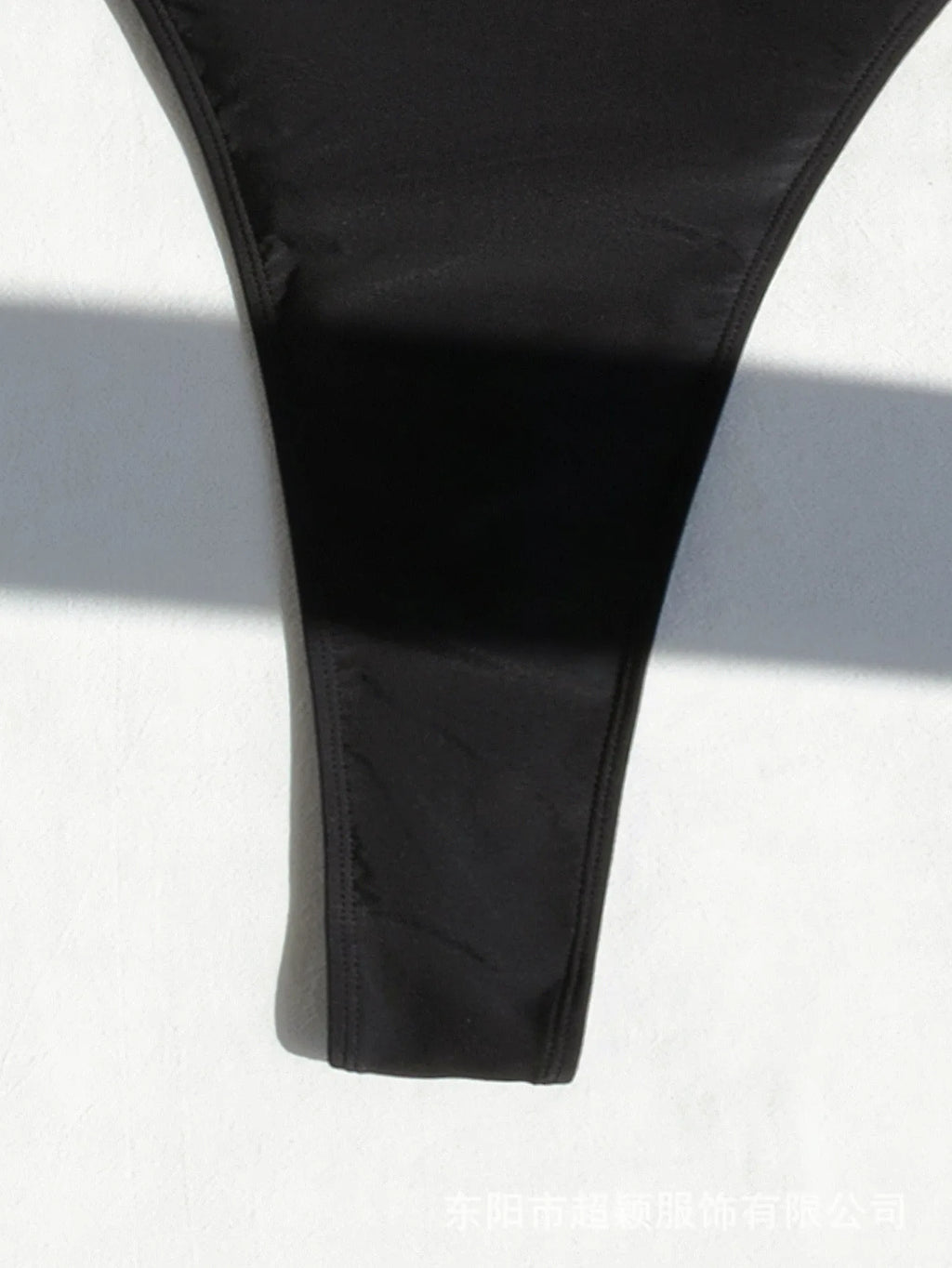 Hot-selling backless one-piece swimsuit sexy and thin swimsuit women's bikini beachwear 2025 new