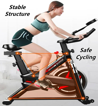 Professional electric folding gym bicycle home spin bike fitness exercise machine Cardio workout calories burning indoor bike