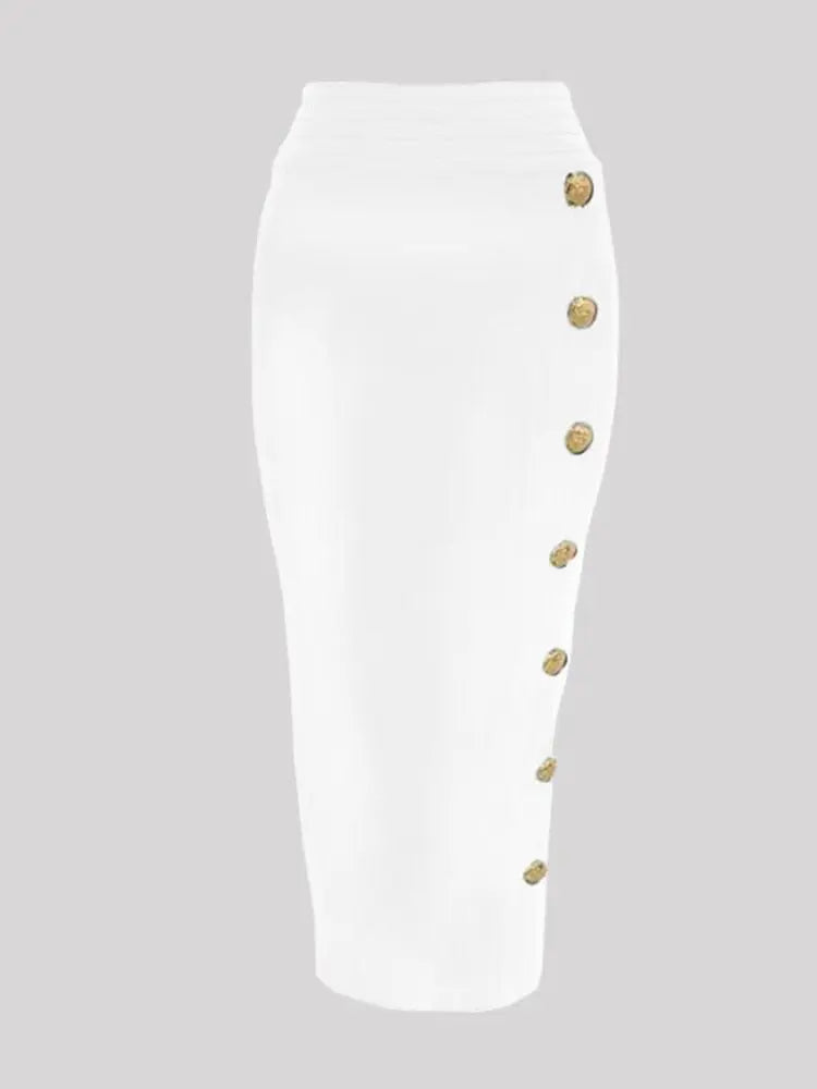 Amy Button Bandage Skirt