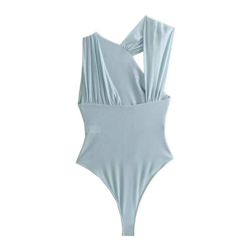 MUJER 2025 Woman Body Leopard Print Mesh Sleeveless Bodysuit Women Summer Tulle Off Shoulder Tight Bodysuit Lingerie Sexy Body