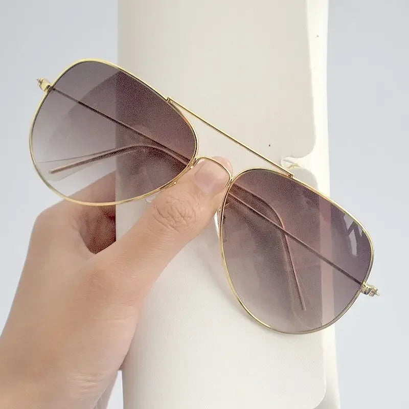 2022 Pilot Aviation Sunglasses MenShades Retro Classic Silver Sun Glasses Female Male Brand metal frame sunglasses sunshade