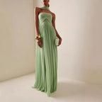 Summer Women Stripe Guest Mermaid Dress Elegant Halter Backless Corset Slim Cocktail Party Evening Celebrity Dress Prom Gown Luxlife Brands