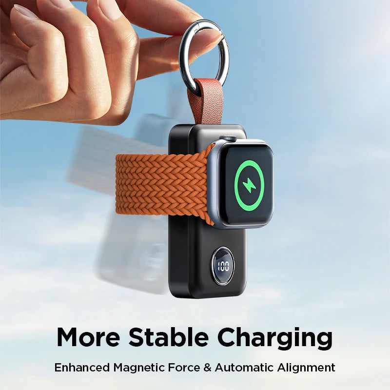 Joyroom Portable Wireless Charger for Apple Watch Series 8/Ultra/7/6/5/4/3/2/SE 2000mAh iWatch Charger Magnetic Power Bank LUXLIFE BRANDS