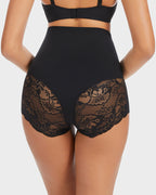 Smooth High-Waisted Sheer Lace Sculpting Brief (4 Pack) SheCurve